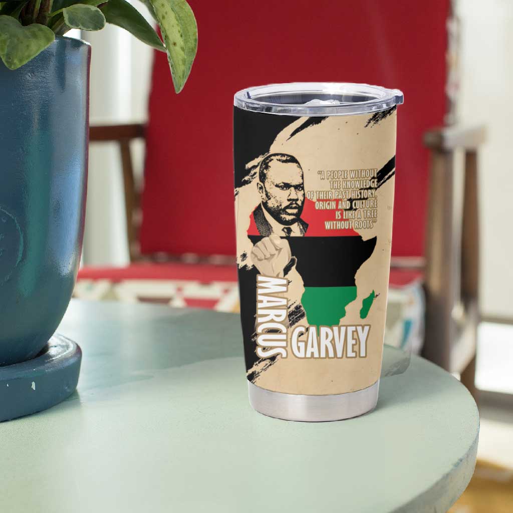 Marcus Garvey Day Tumbler Cup UNIA Flag Mix African Map LT14