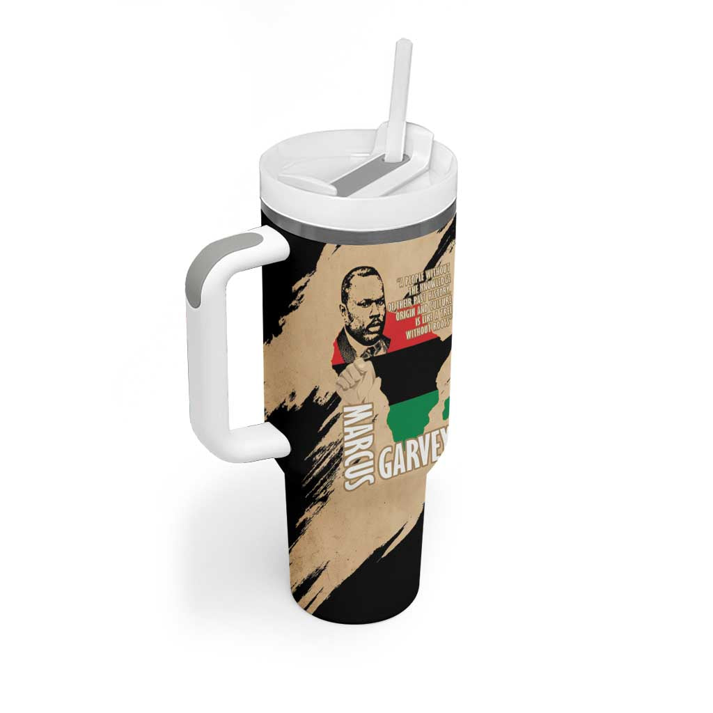 Marcus Garvey Day Tumbler With Handle UNIA Flag Mix African Map LT14