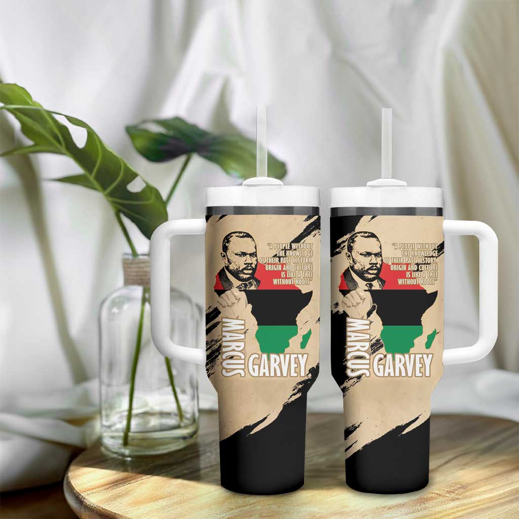 Marcus Garvey Day Tumbler With Handle UNIA Flag Mix African Map LT14
