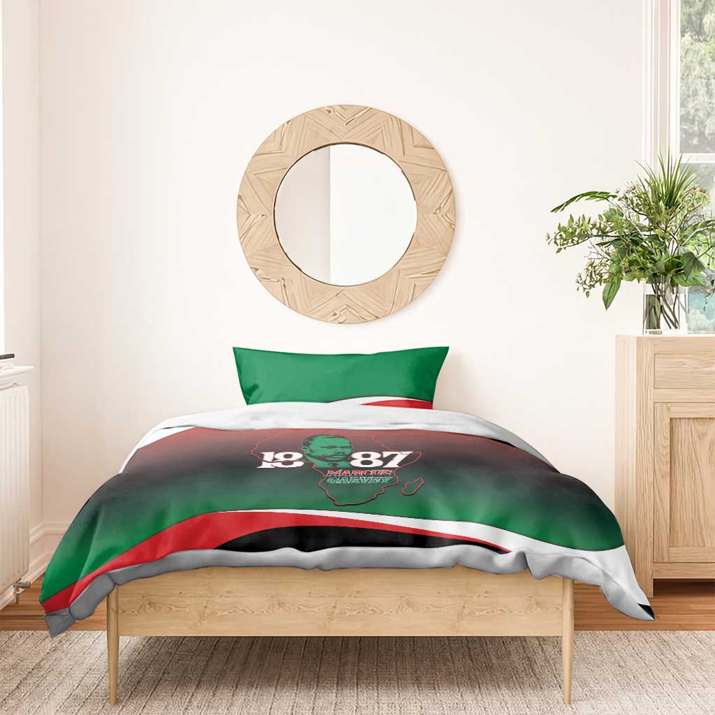 Marcus Garvey 1887 Bedding Set African Map Curves Style LT14