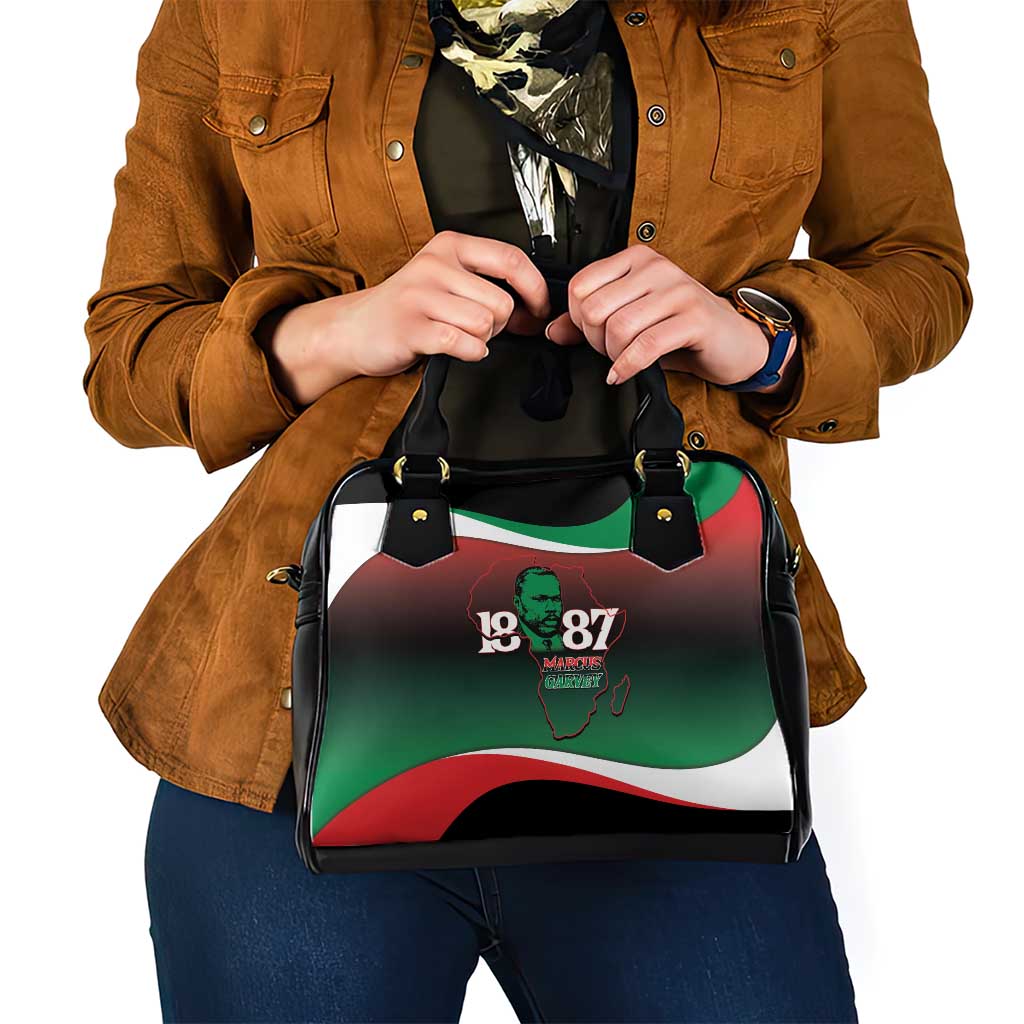 Marcus Garvey 1887 Shoulder Handbag African Map Curves Style LT14