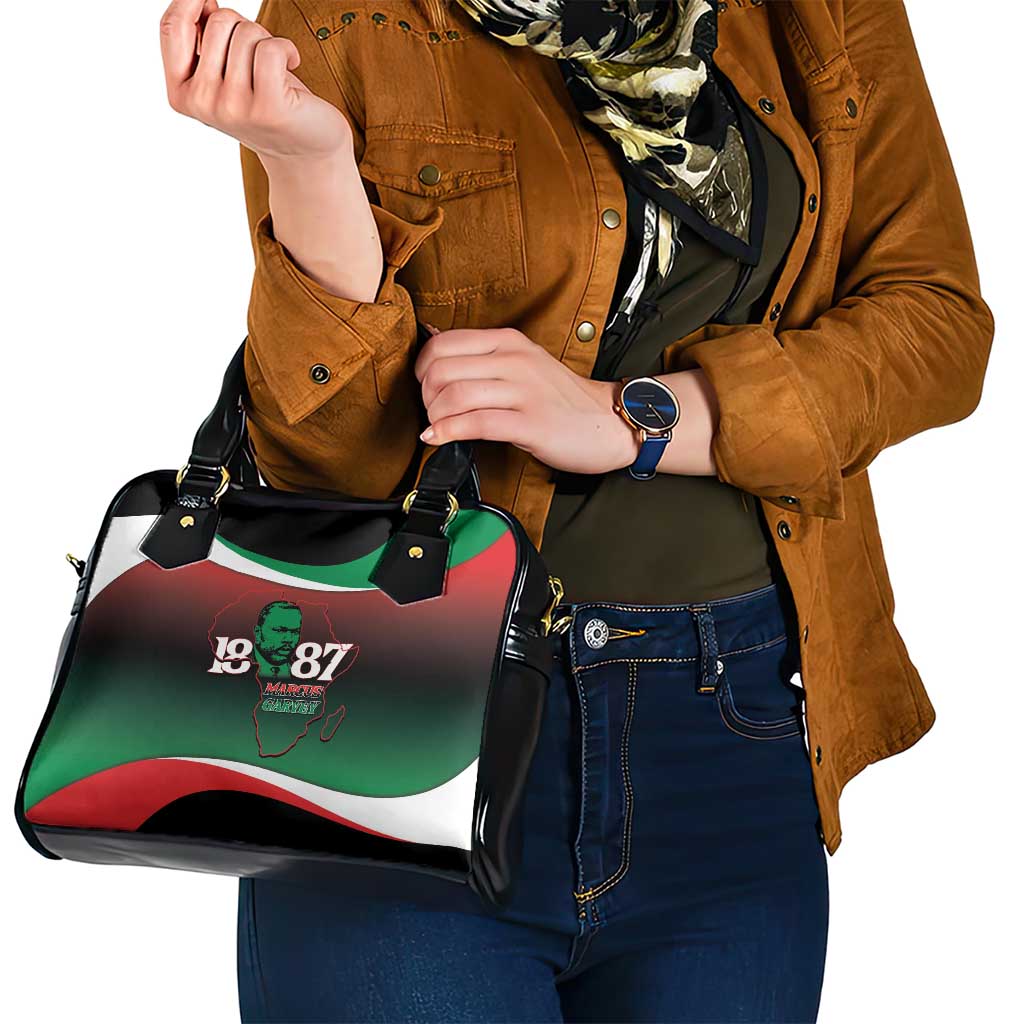 Marcus Garvey 1887 Shoulder Handbag African Map Curves Style LT14