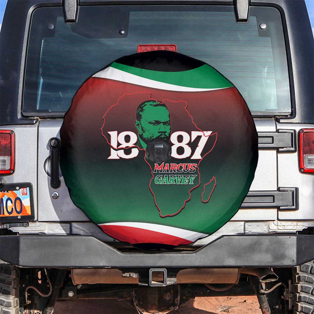 Marcus Garvey 1887 Spare Tire Cover African Map Curves Style LT14
