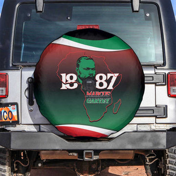Marcus Garvey 1887 Spare Tire Cover African Map Curves Style LT14