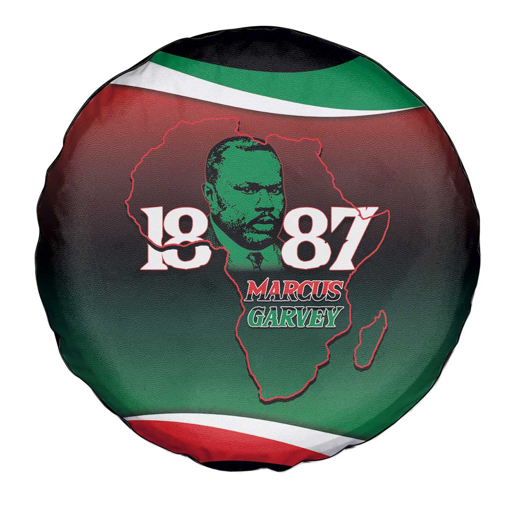 Marcus Garvey 1887 Spare Tire Cover African Map Curves Style LT14
