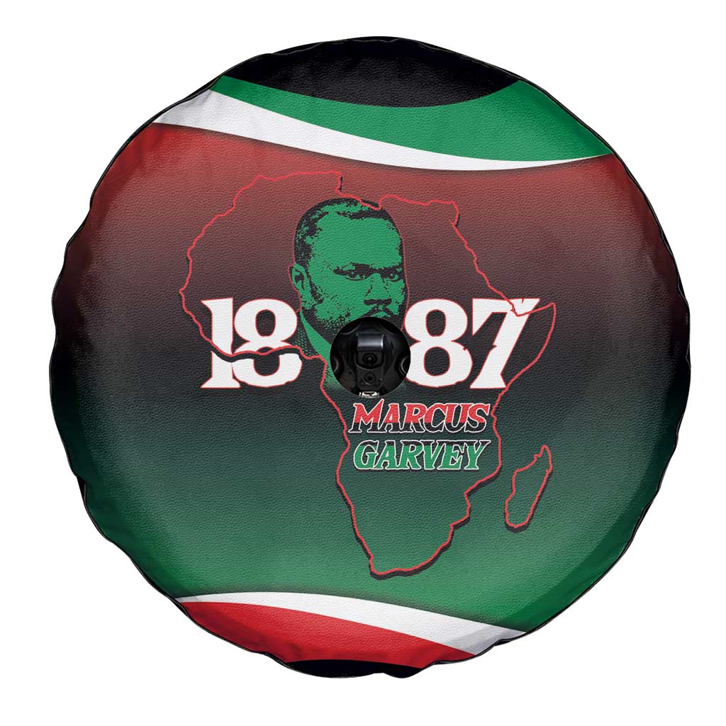 Marcus Garvey 1887 Spare Tire Cover African Map Curves Style LT14