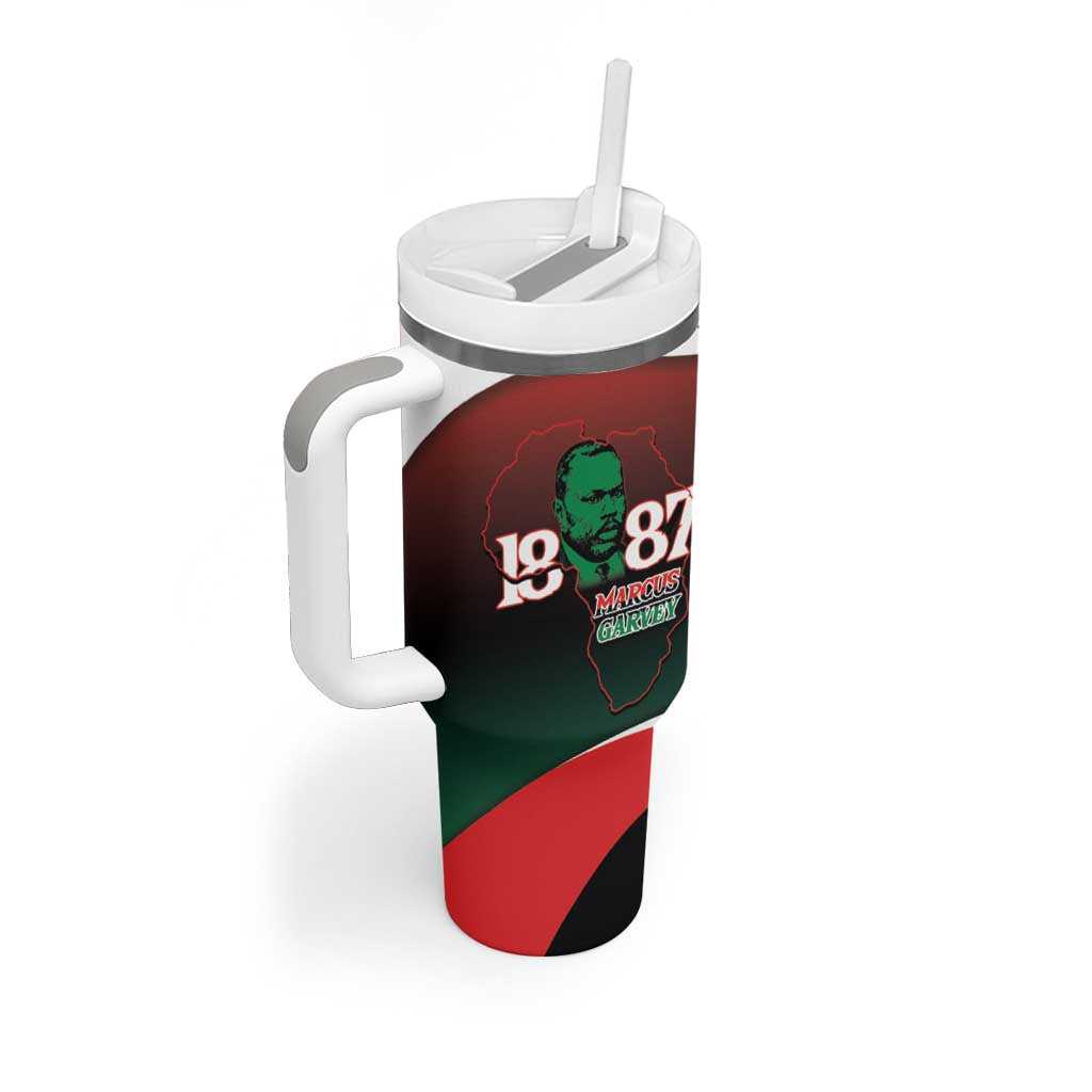 Marcus Garvey 1887 Tumbler With Handle African Map Curves Style LT14