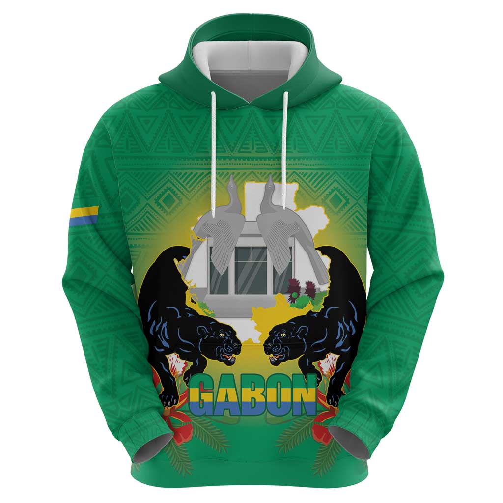 Gabon Independence Day Hoodie Memorial Leon Mba Monument LT14