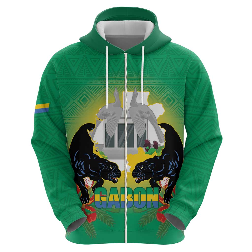 Gabon Independence Day Hoodie Memorial Leon Mba Monument LT14