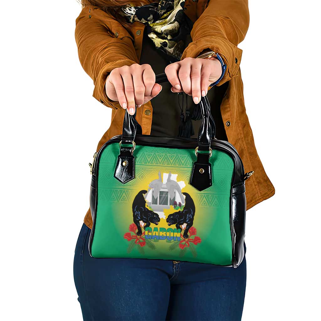 Gabon Independence Day Shoulder Handbag Memorial Leon Mba Monument LT14