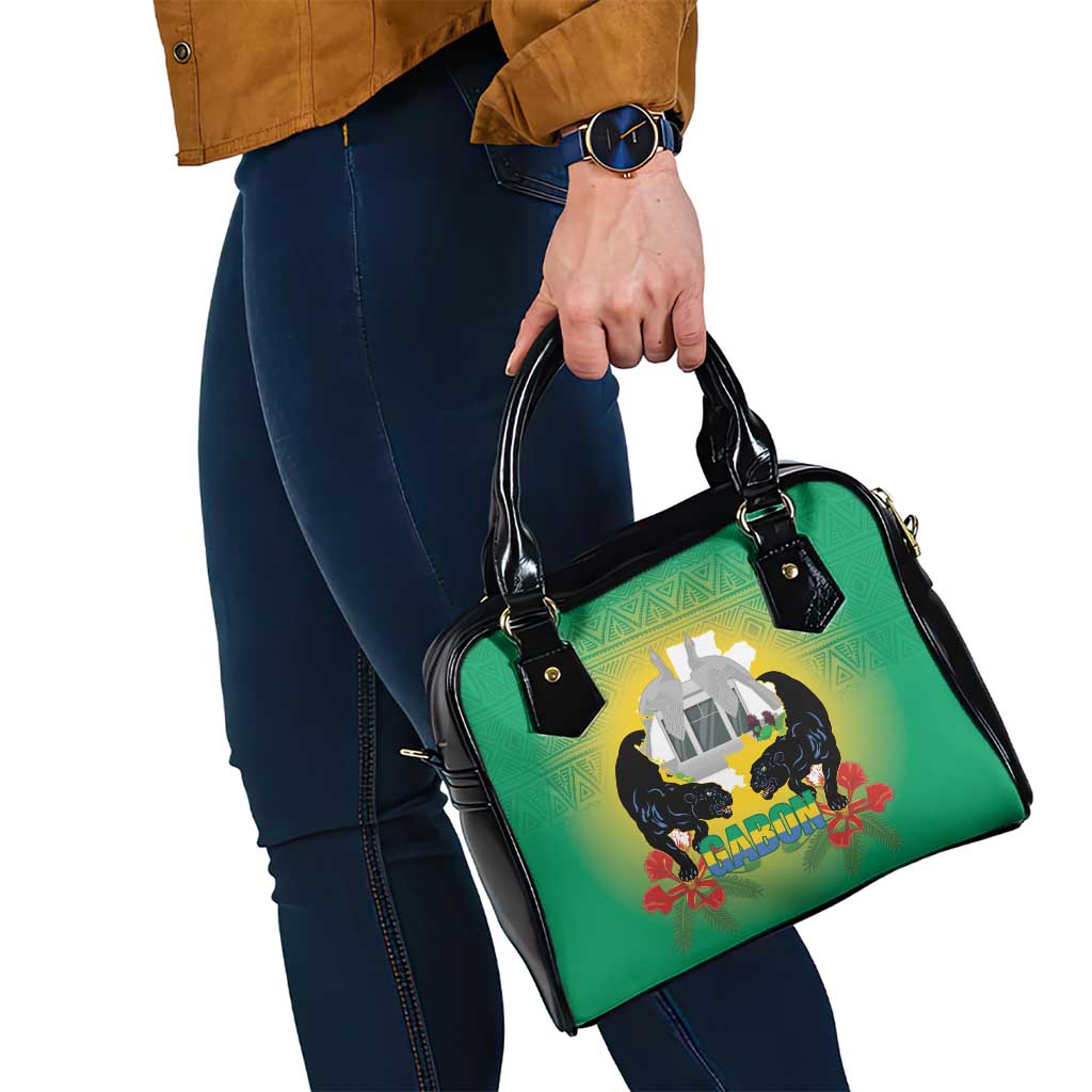 Gabon Independence Day Shoulder Handbag Memorial Leon Mba Monument LT14