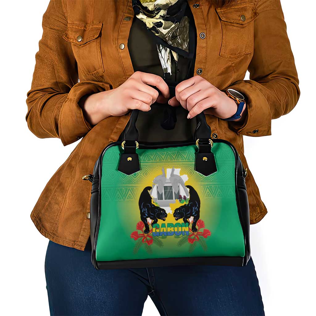 Gabon Independence Day Shoulder Handbag Memorial Leon Mba Monument LT14