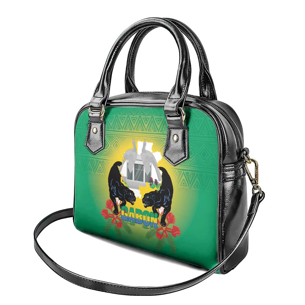 Gabon Independence Day Shoulder Handbag Memorial Leon Mba Monument LT14