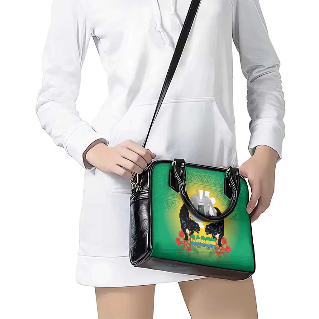 Gabon Independence Day Shoulder Handbag Memorial Leon Mba Monument LT14