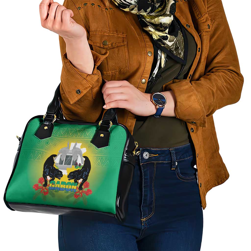 Gabon Independence Day Shoulder Handbag Memorial Leon Mba Monument LT14