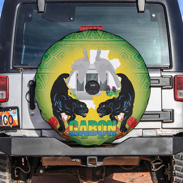 Gabon Independence Day Spare Tire Cover Memorial Leon Mba Monument LT14