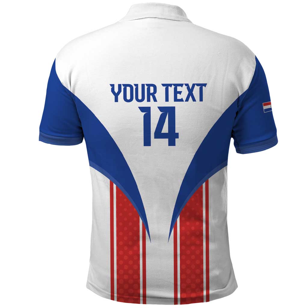 Custom Paraguay Football Polo Shirt Come On Las Guaranies LT14