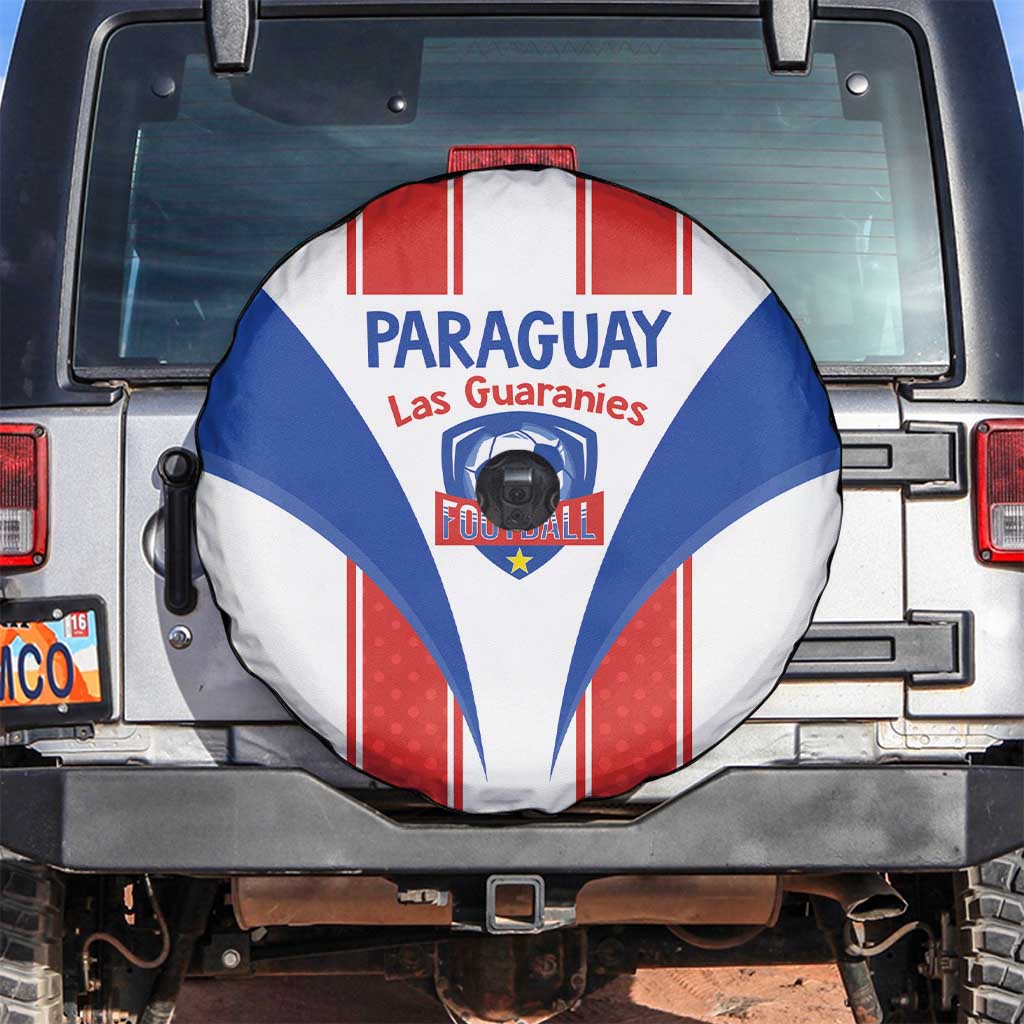 Paraguay Football Spare Tire Cover Come On Las Guaranies LT14