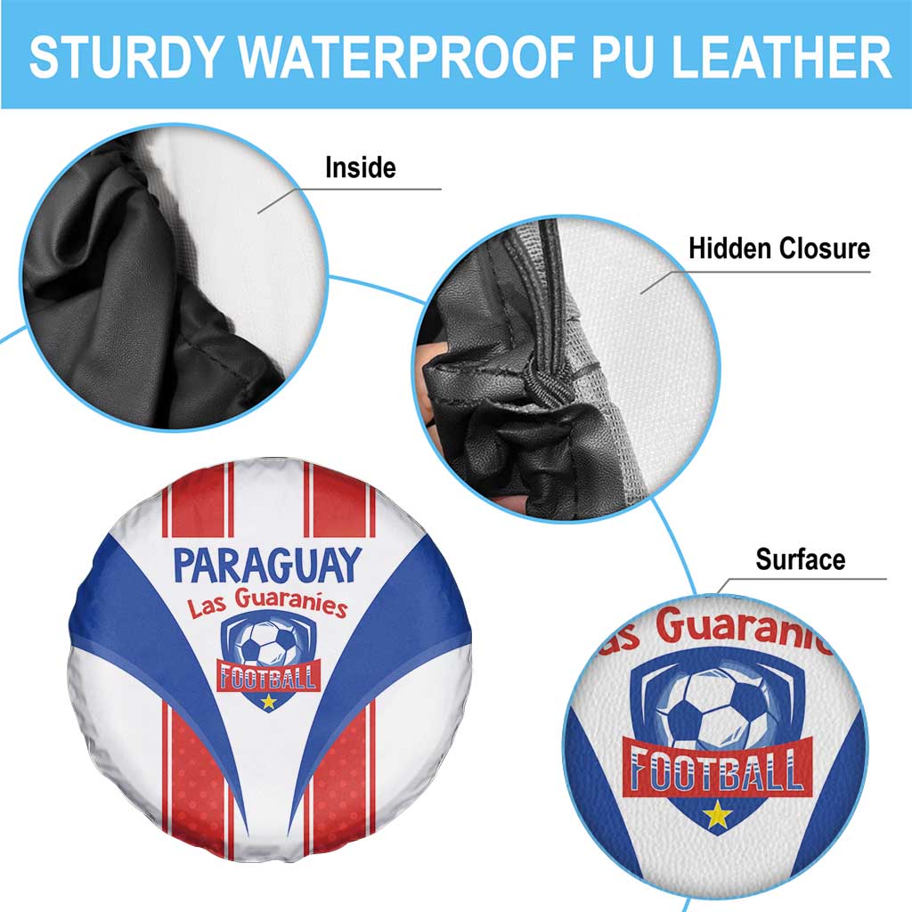 Paraguay Football Spare Tire Cover Come On Las Guaranies LT14