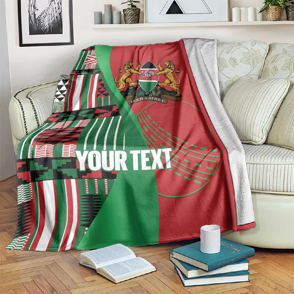Custom Kenya Cricket Blanket Simbas African Kente LT14
