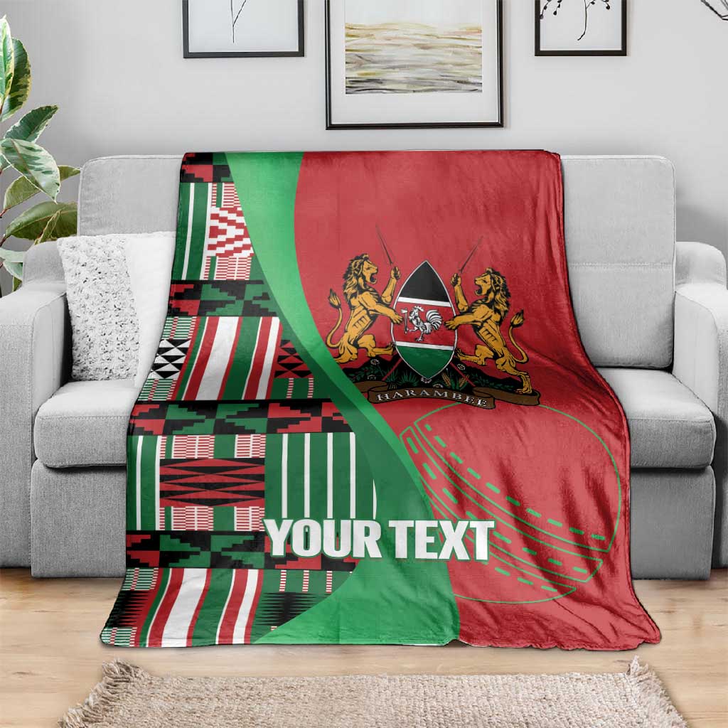Custom Kenya Cricket Blanket Simbas African Kente LT14