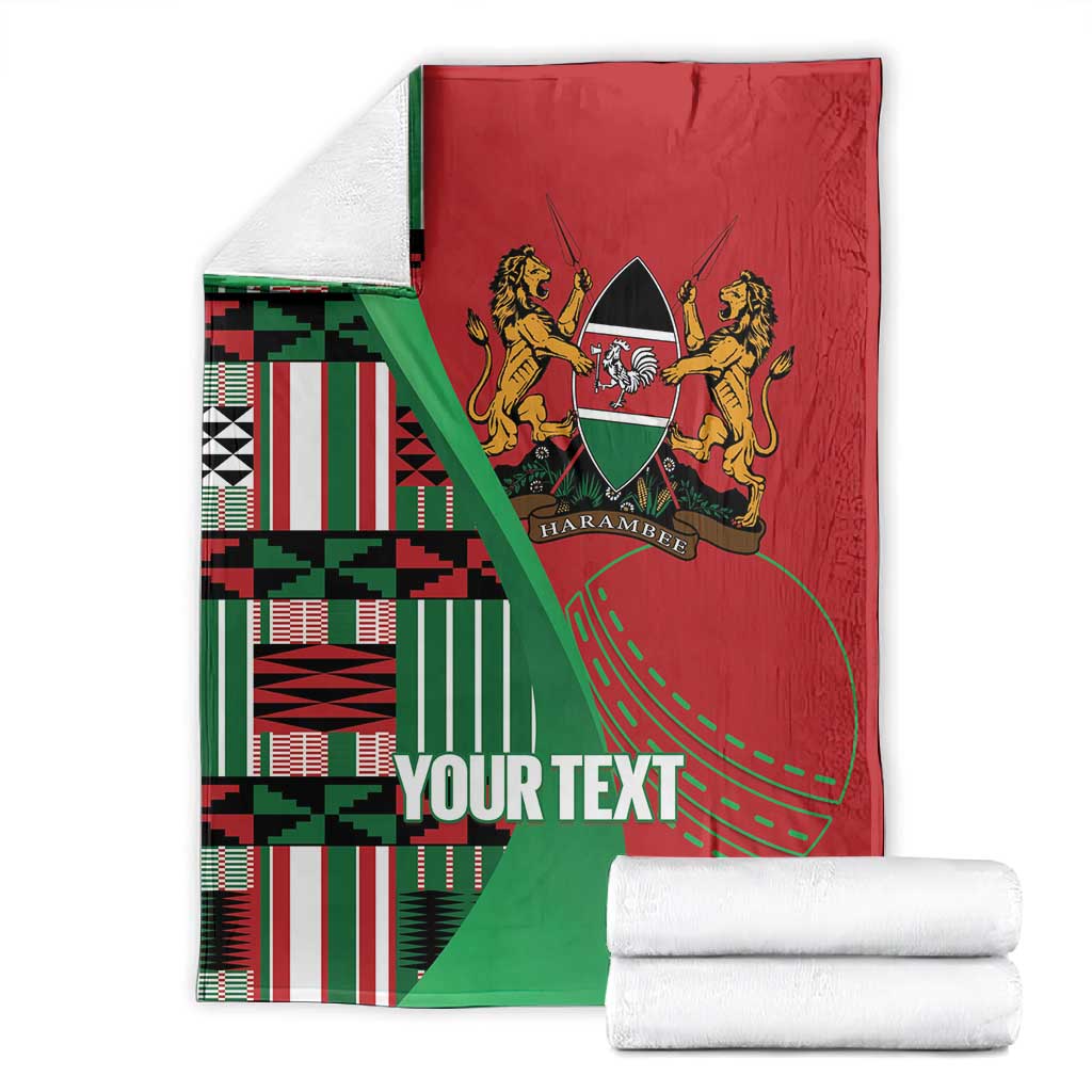 Custom Kenya Cricket Blanket Simbas African Kente LT14