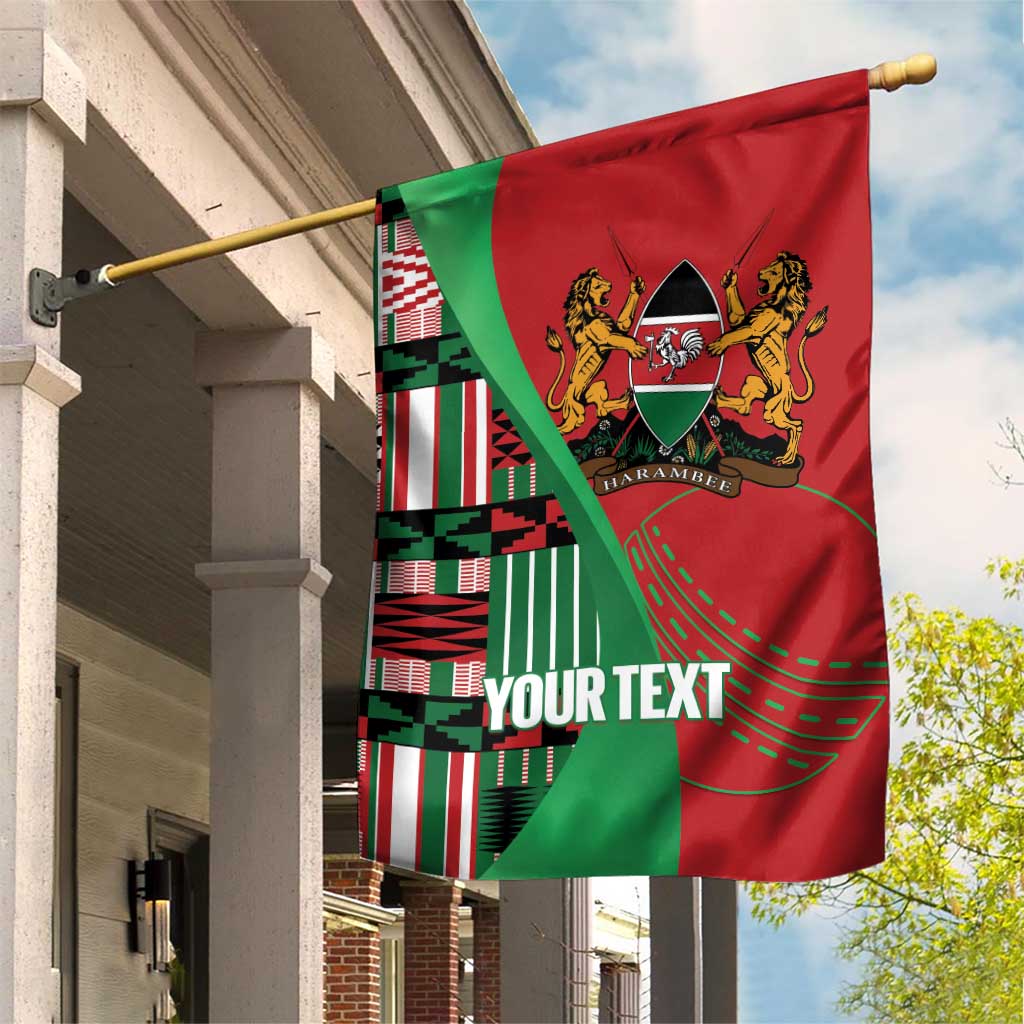 Custom Kenya Cricket Garden Flag Simbas African Kente LT14
