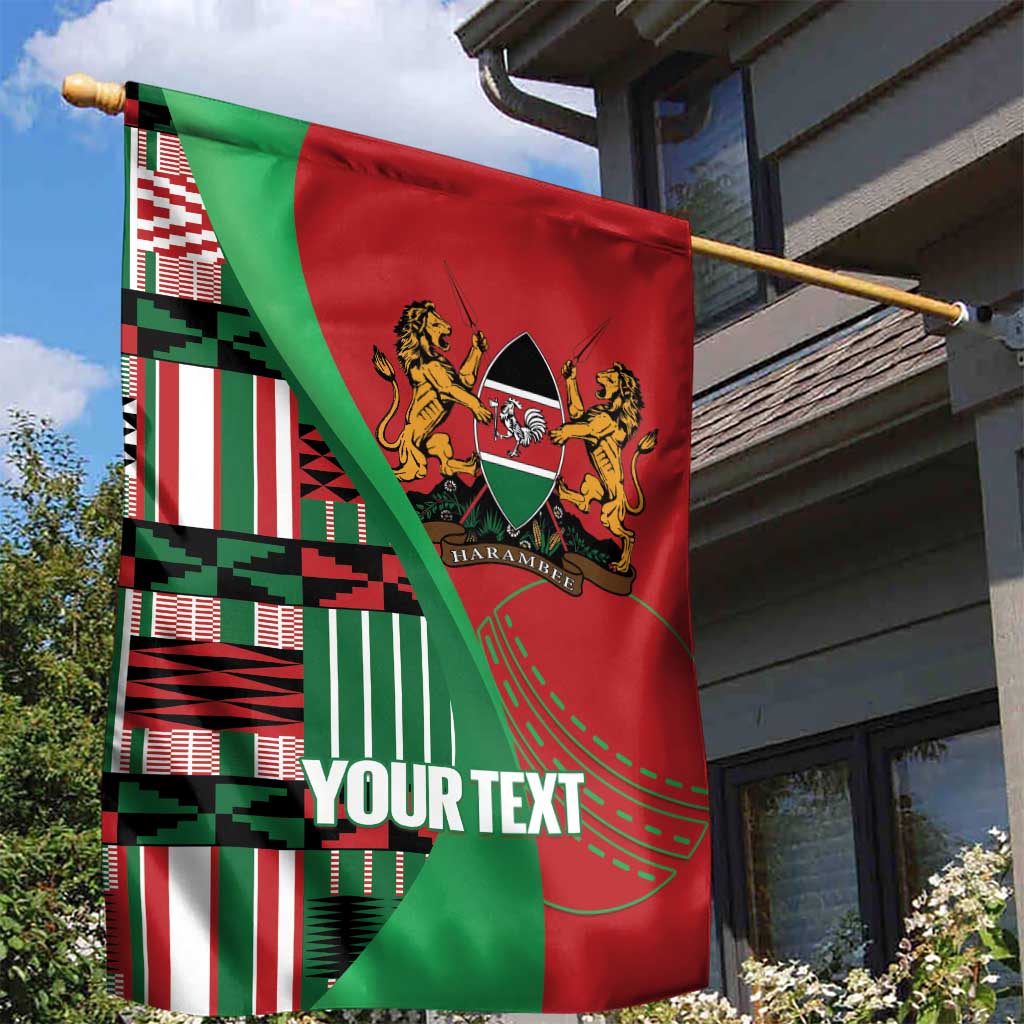 Custom Kenya Cricket Garden Flag Simbas African Kente LT14