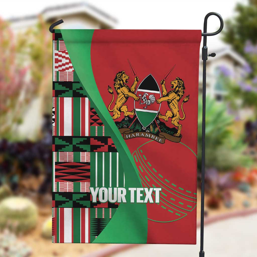 Custom Kenya Cricket Garden Flag Simbas African Kente LT14