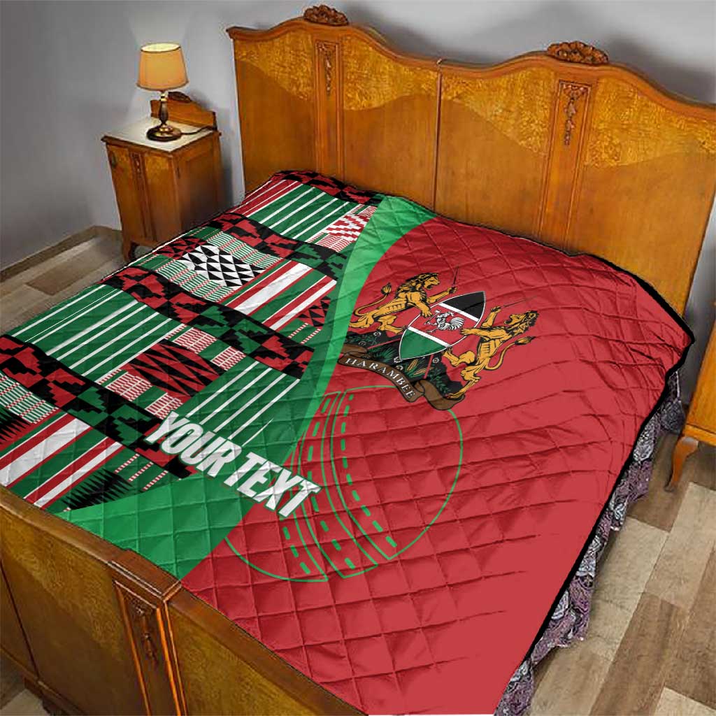 Custom Kenya Cricket Quilt Simbas African Kente LT14