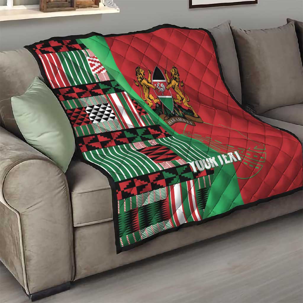Custom Kenya Cricket Quilt Simbas African Kente LT14