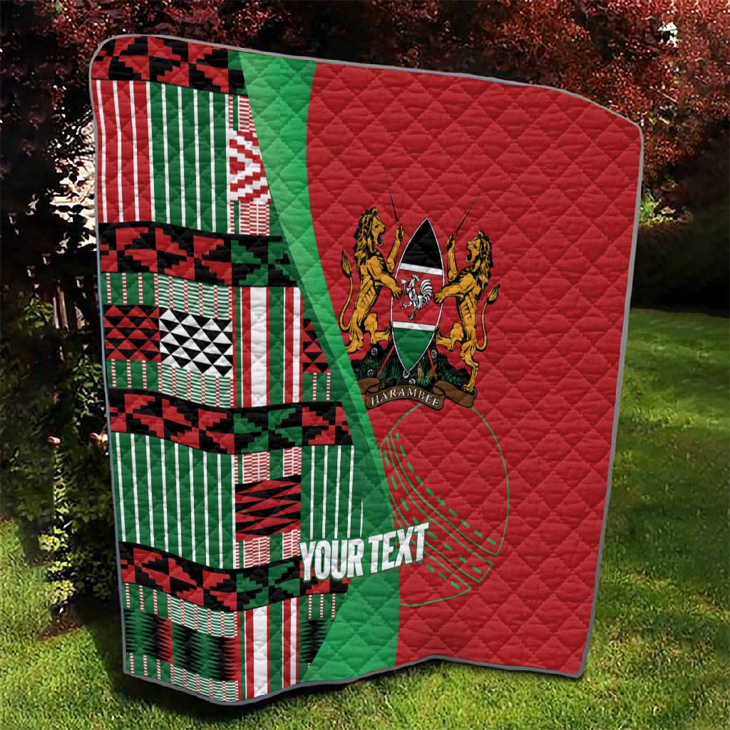 Custom Kenya Cricket Quilt Simbas African Kente LT14