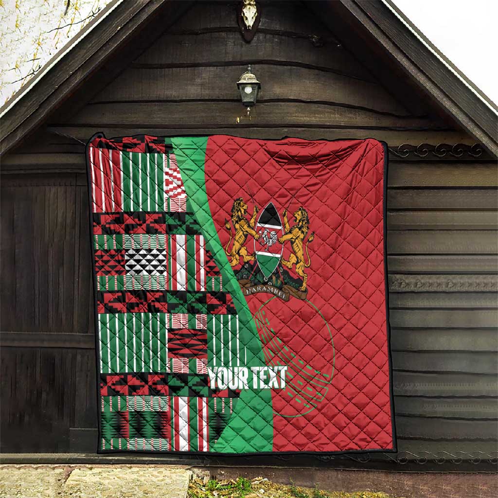 Custom Kenya Cricket Quilt Simbas African Kente LT14
