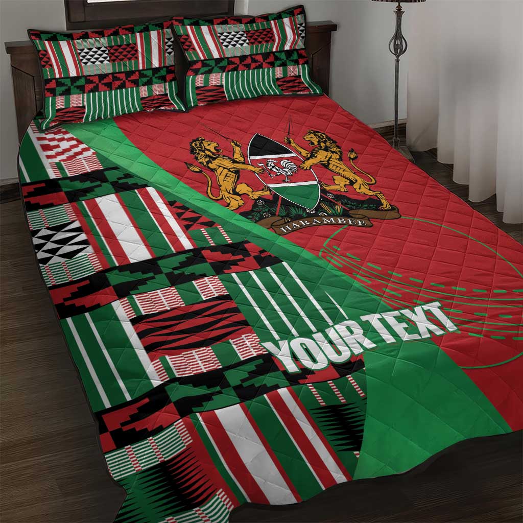 Custom Kenya Cricket Quilt Bed Set Simbas African Kente LT14