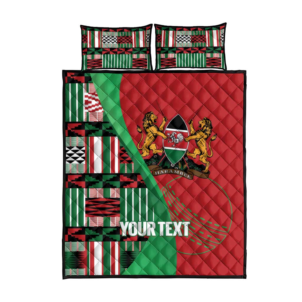 Custom Kenya Cricket Quilt Bed Set Simbas African Kente LT14