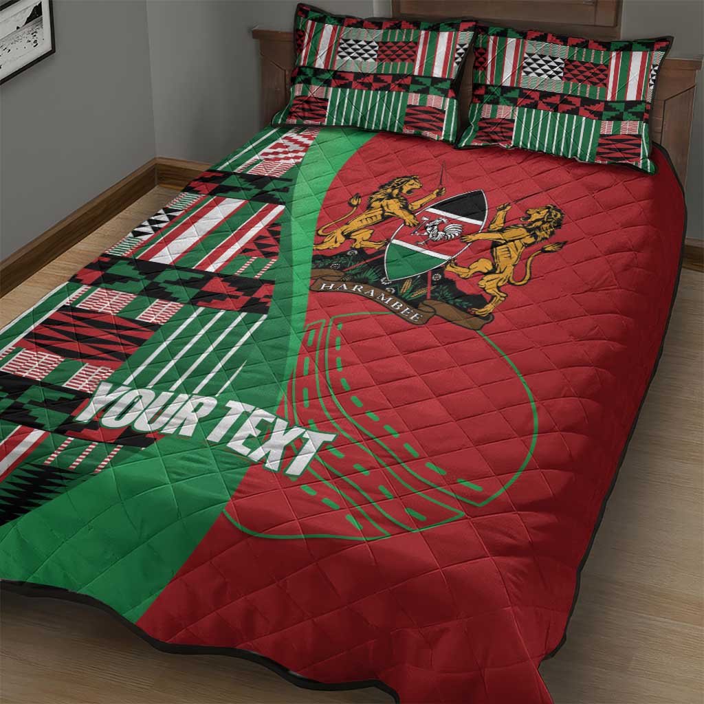 Custom Kenya Cricket Quilt Bed Set Simbas African Kente LT14