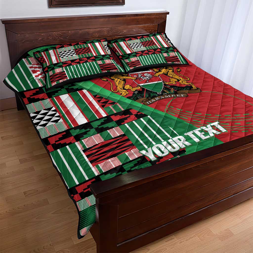 Custom Kenya Cricket Quilt Bed Set Simbas African Kente LT14