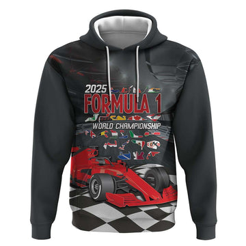 Racing Car 2025 Hoodie GP Circuits Born To Speed LT14