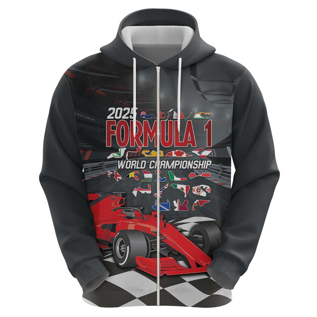 Racing Car 2025 Hoodie GP Circuits Born To Speed LT14