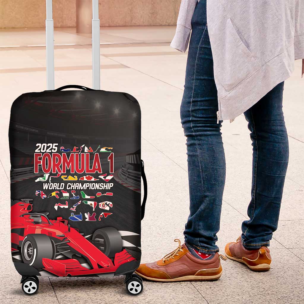Racing Car 2025 Luggage Cover GP Circuits Born To Speed LT14