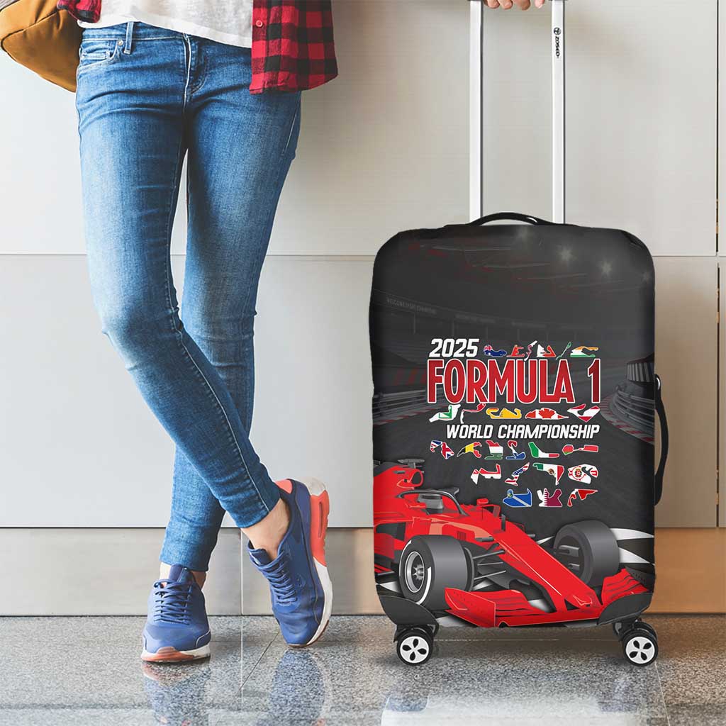 Racing Car 2025 Luggage Cover GP Circuits Born To Speed LT14