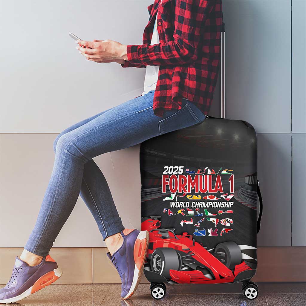 Racing Car 2025 Luggage Cover GP Circuits Born To Speed LT14