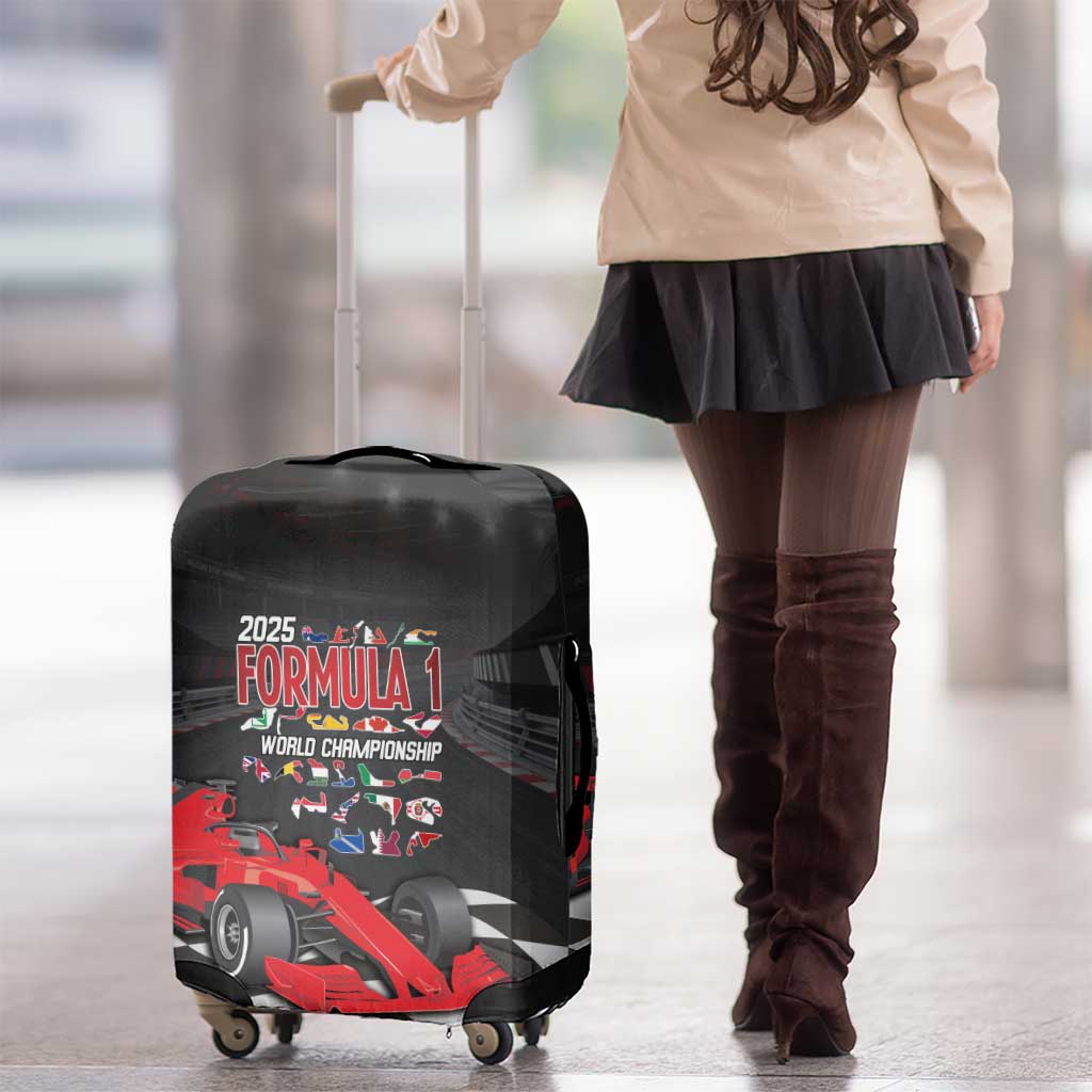 Racing Car 2025 Luggage Cover GP Circuits Born To Speed LT14