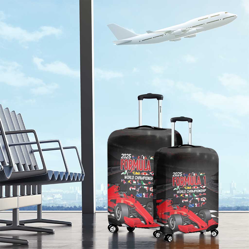 Racing Car 2025 Luggage Cover GP Circuits Born To Speed LT14