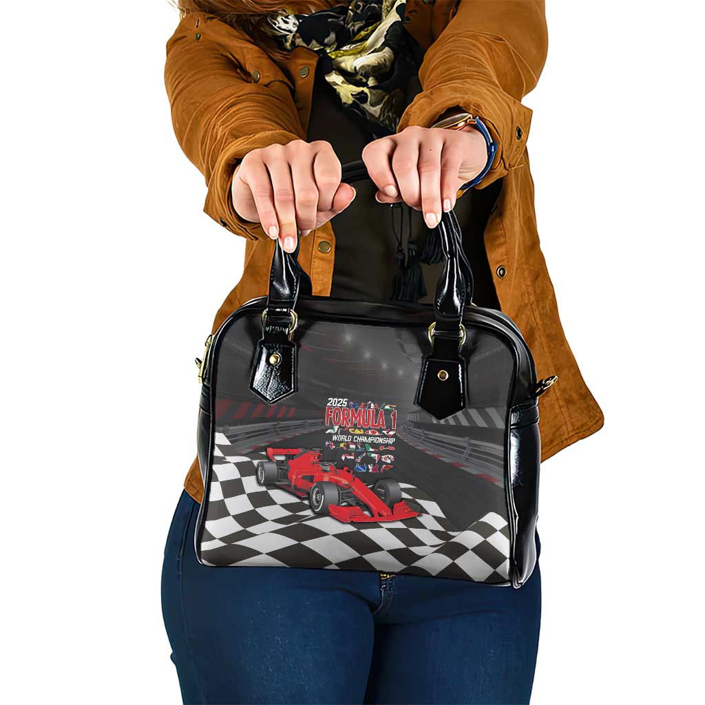 Racing Car 2025 Shoulder Handbag GP Circuits Born To Speed LT14