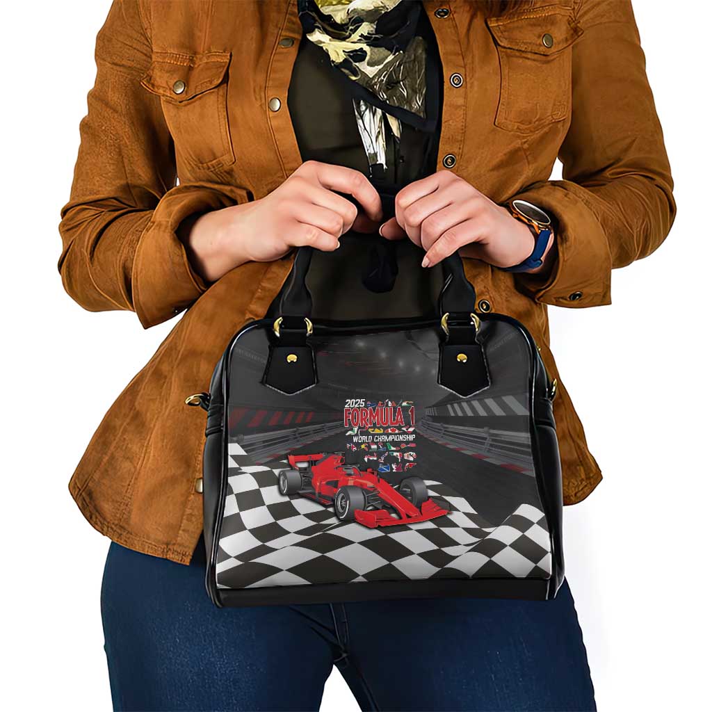 Racing Car 2025 Shoulder Handbag GP Circuits Born To Speed LT14