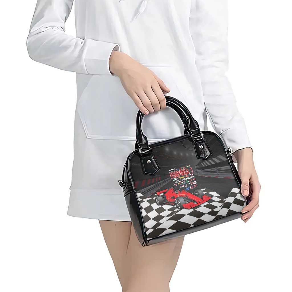 Racing Car 2025 Shoulder Handbag GP Circuits Born To Speed LT14