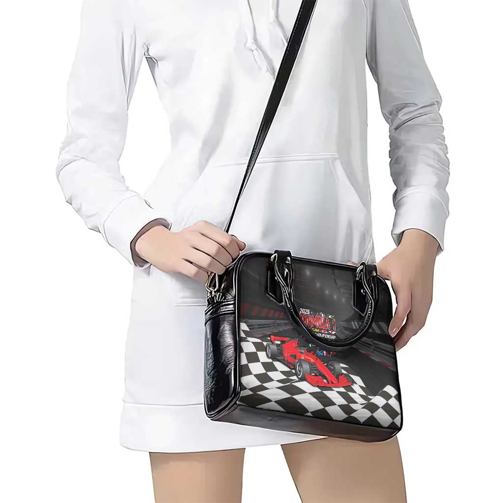 Racing Car 2025 Shoulder Handbag GP Circuits Born To Speed LT14