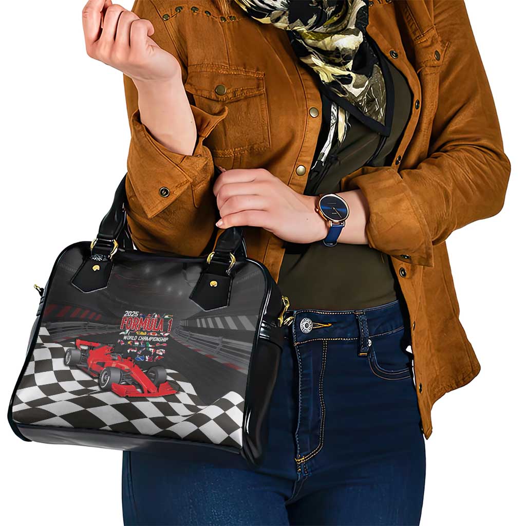 Racing Car 2025 Shoulder Handbag GP Circuits Born To Speed LT14
