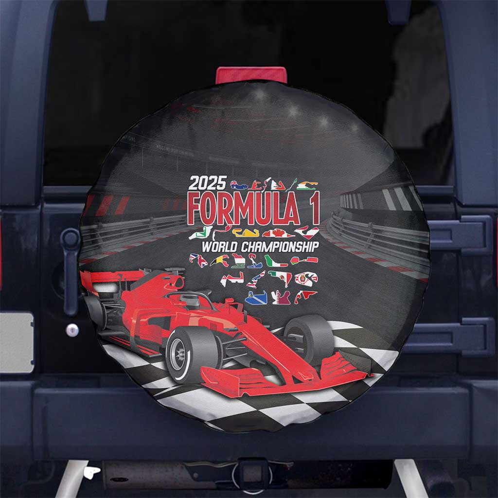 Racing Car 2025 Spare Tire Cover GP Circuits Born To Speed LT14